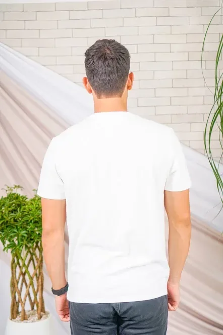 Camiseta Tommy Hilfiger para caballero color blanco