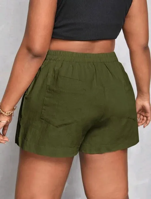 Short para dama color verde militar