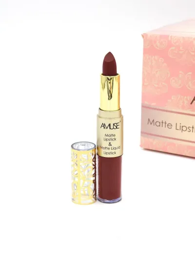 Labial Matte y Labial Líquido AMUSE Tono 11