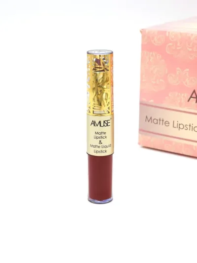 Labial Matte y Labial Líquido AMUSE Tono 11
