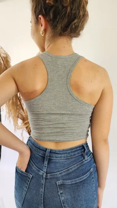 Blusa para dama color gris