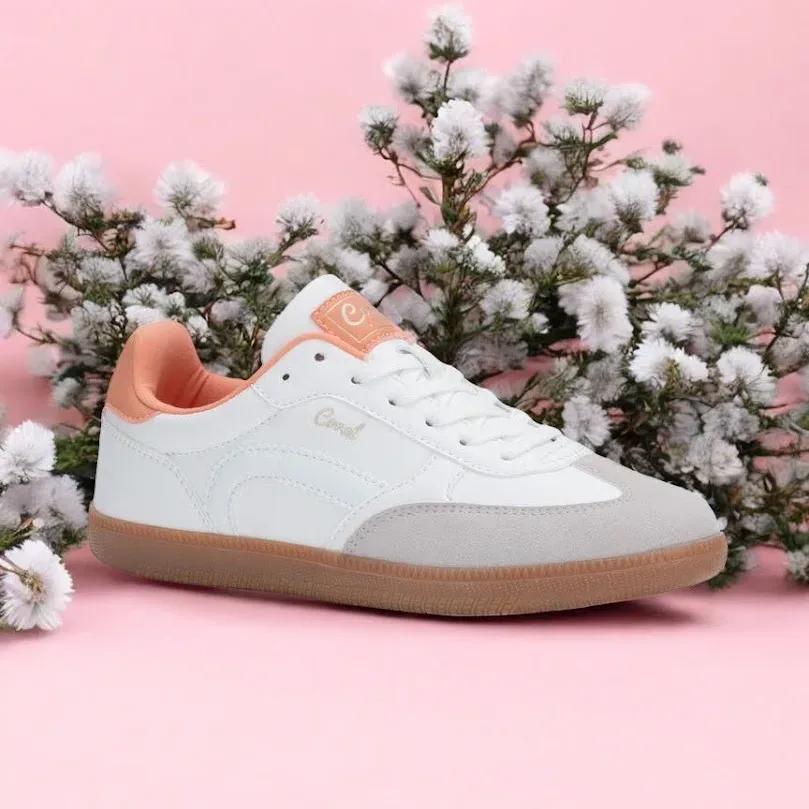 Tenis Coral Emporia White/Peach para dama