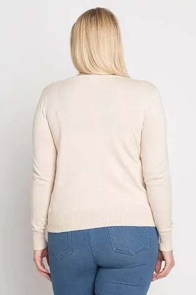Suéter Debut para dama color beige