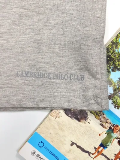 Camiseta Cambrige Polo para niño color gris
