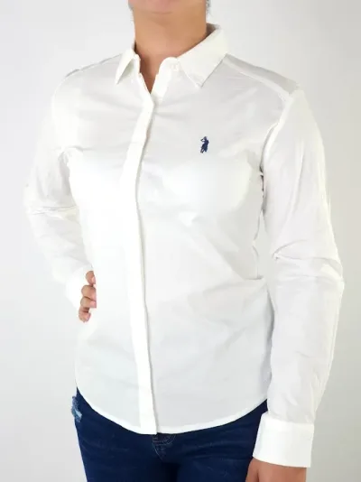 Camisa Cambridge Polo Club para dama color blanco