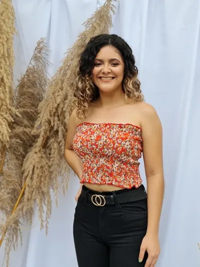 Crop top para dama diseño estampado
