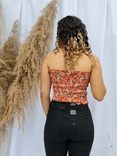 Crop top para dama diseño estampado
