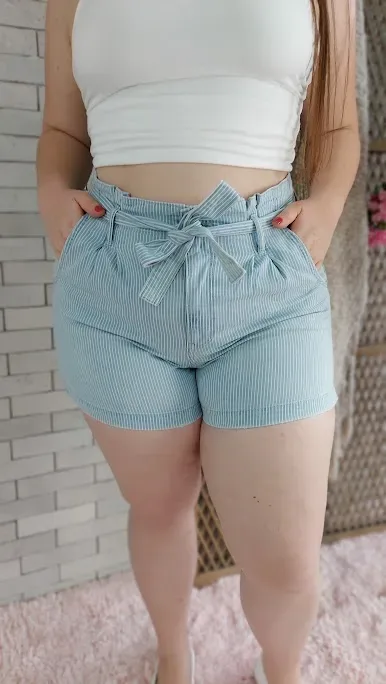 Short American Eagle para dama con diseño a rayas