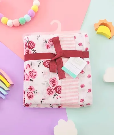 Conjunto de 3 franelas para niña tonos rosa