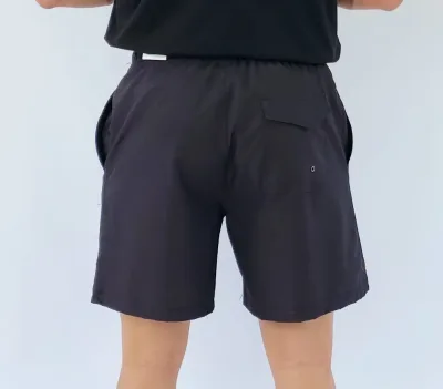 Pantaloneta estivaneli color negro para Caballero