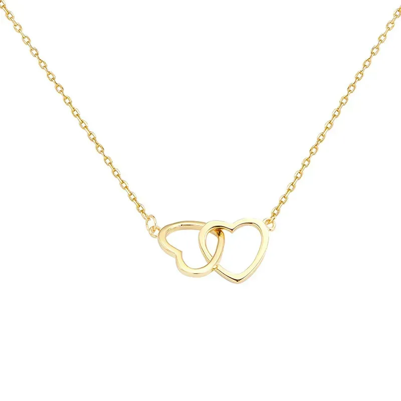 Collar de acero inoxidable chapado en oro