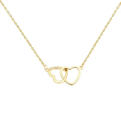 Collar de acero inoxidable chapado en oro