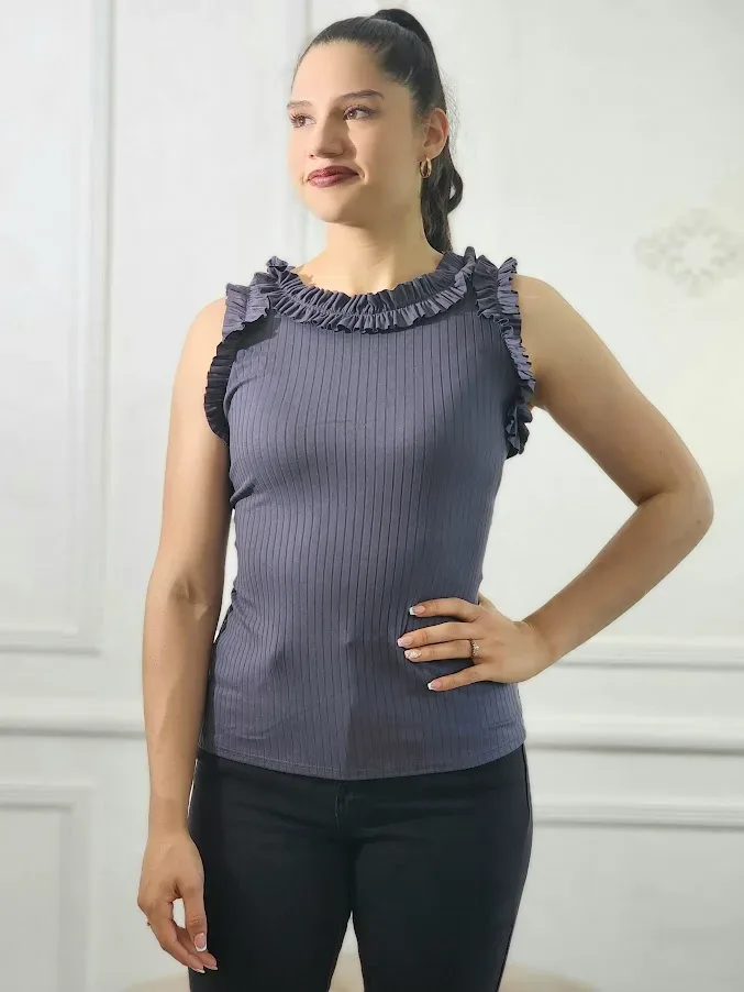 Blusa para dama color gris