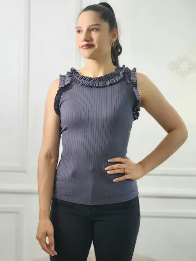 Blusa para dama color gris
