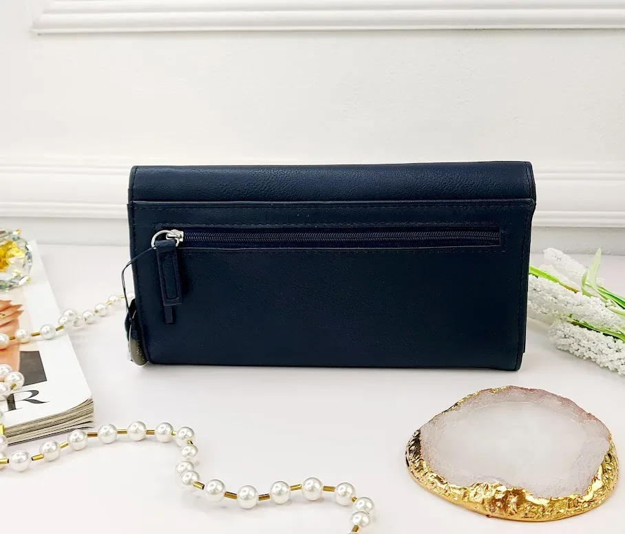 Cartera Naútica para dama color azul