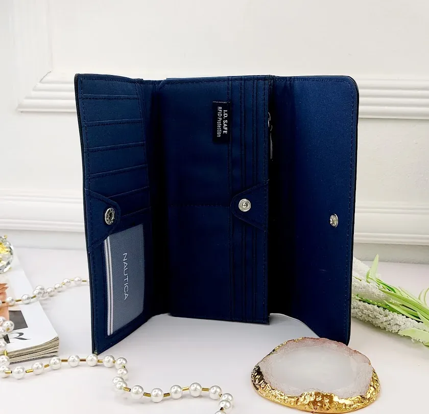 Cartera Naútica para dama color azul