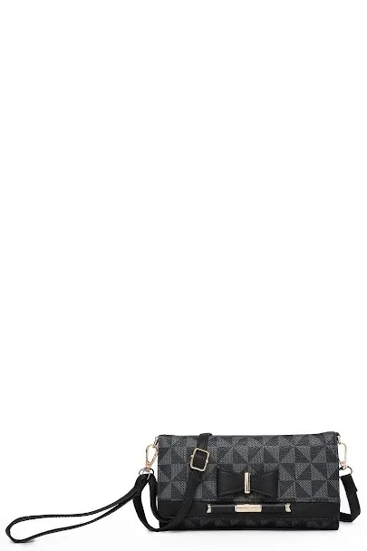 Cartera para dama color negro y gris