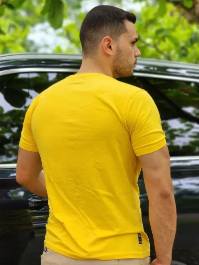 Camiseta Hummer para caballero color amarillo