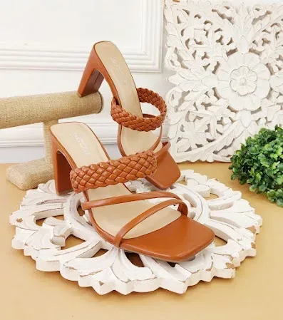 Sandalias para dama color camel