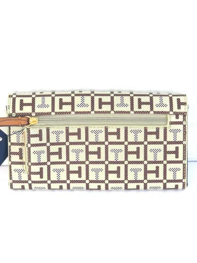 Cartera Tommy Hilfiger para Dama color beige y café