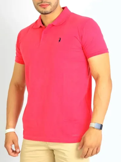 Camiseta Cambridge Polo Club para caballero color fucsia