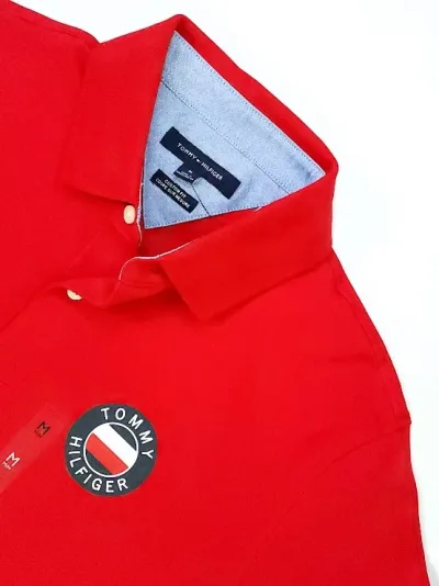 Camiseta Tommy Hilfiger para caballero rojo.