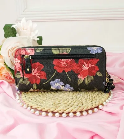 Cartera Stone Mountain Usa para dama diseño floral multicolor