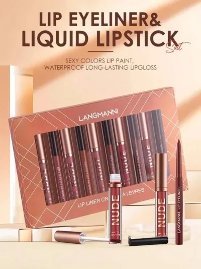 Set de labiales y delineador para labios
