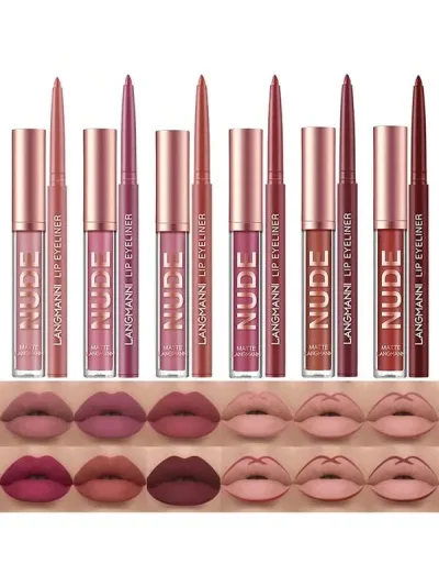Set de labiales y delineador para labios