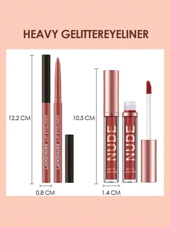 Set de labiales y delineador para labios