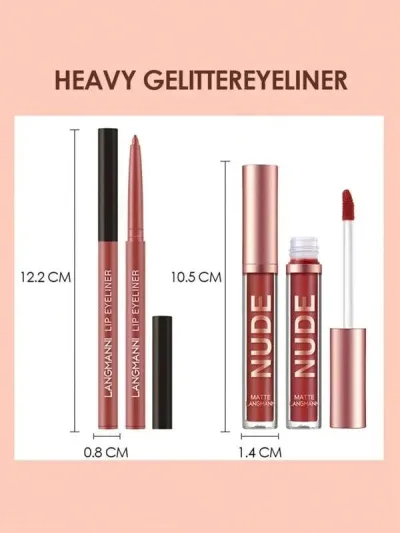 Set de labiales y delineador para labios