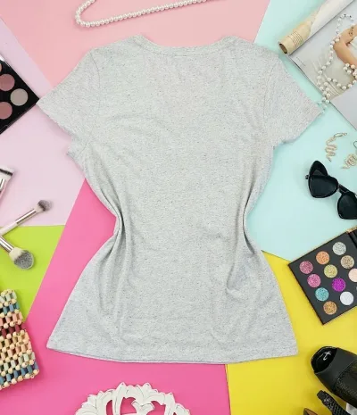 Camiseta Tommy Hilfiger para dama color gris con brillos