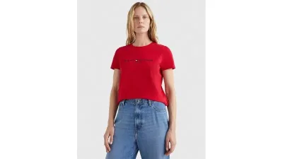 Camiseta Tommy Hilfiger para dama color rojo