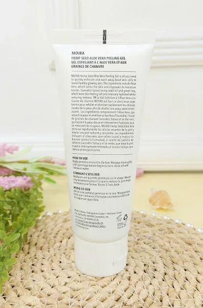 Gel de aloe vera y  semilla de cáñamo Cannabis Sativa y té verde MOIRA