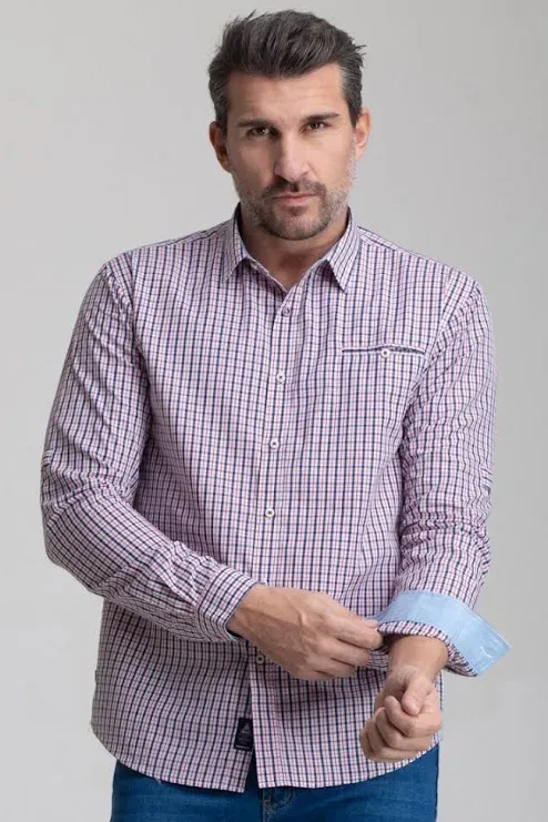 Camisa Hummer para caballero de cuadros