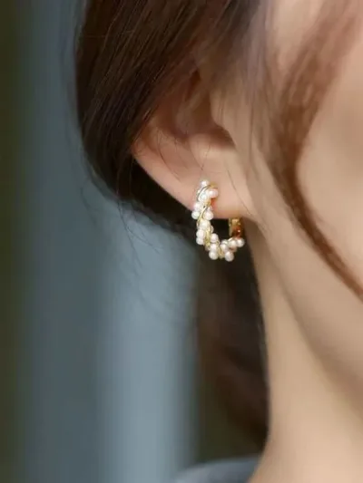 Aretes para dama de acero inoxidable