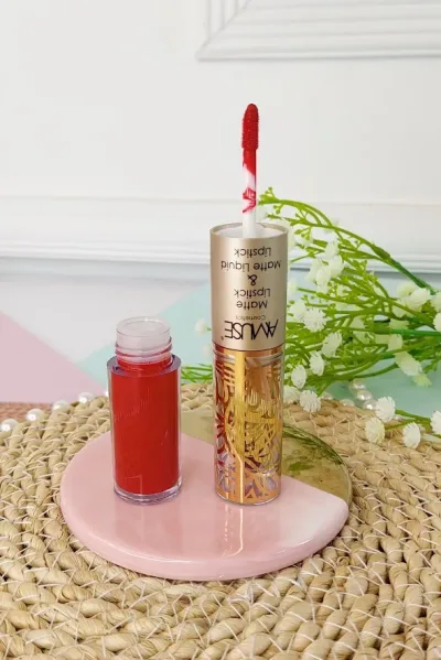 Lápiz labial doble AMUSE LIP 6289-8 Matte Lip Set Rojo carmesí