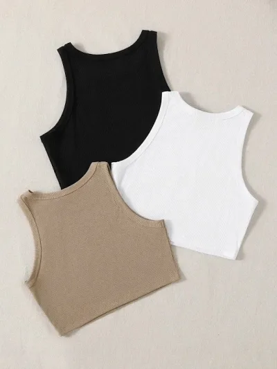 3 Tops para dama multicolor