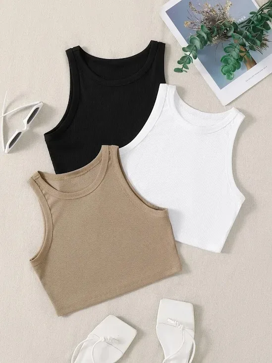 3 Tops para dama multicolor