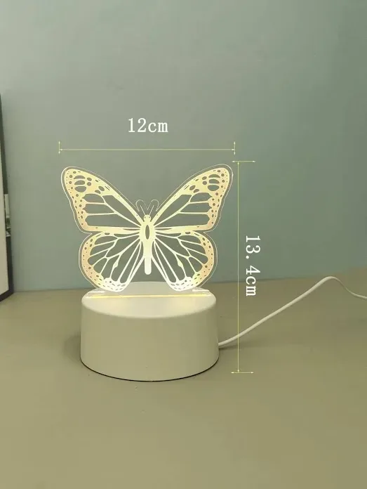Luz con diseño de mariposa