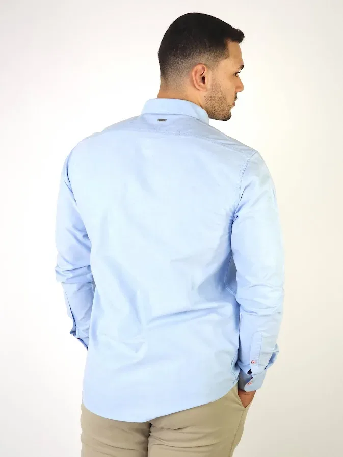 Camisa Hummer para caballero color celeste
