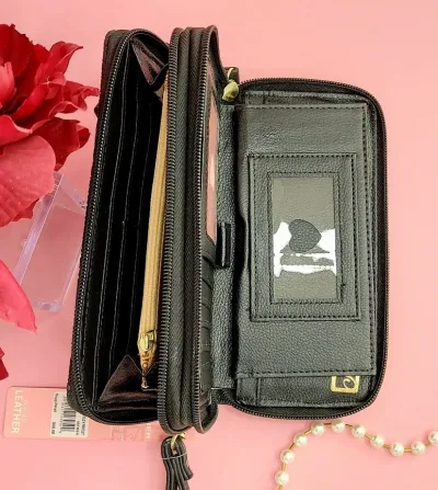 Cartera Stone Mountain Usa para dama color negro
