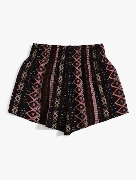 Short para dama estampado geométrico