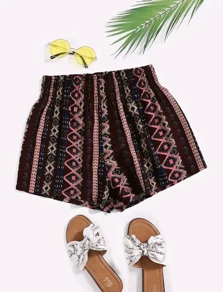 Short para dama estampado geométrico