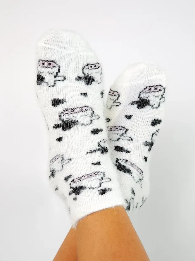Medias para dama con diseño de vacas