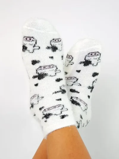 Medias para dama con diseño de vacas