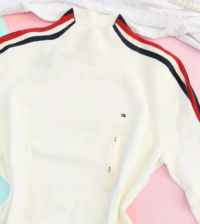 Suéter Tommy Hilfiger para dama color blanco