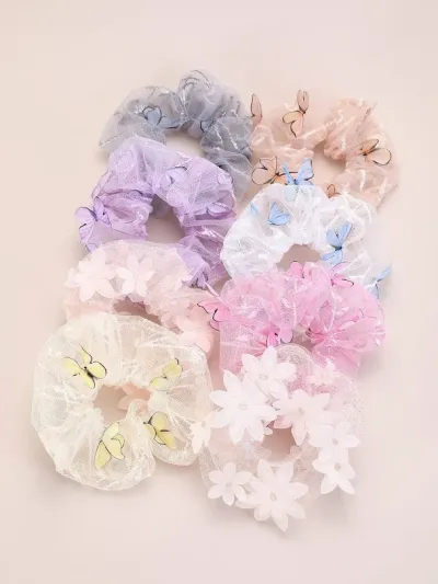 Set de colas de cabello para dama multicolor