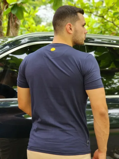 Camiseta Hummer para caballero color azul oscuro