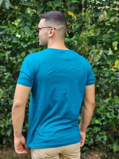 Camiseta para caballero Estivaneli color turquesa
